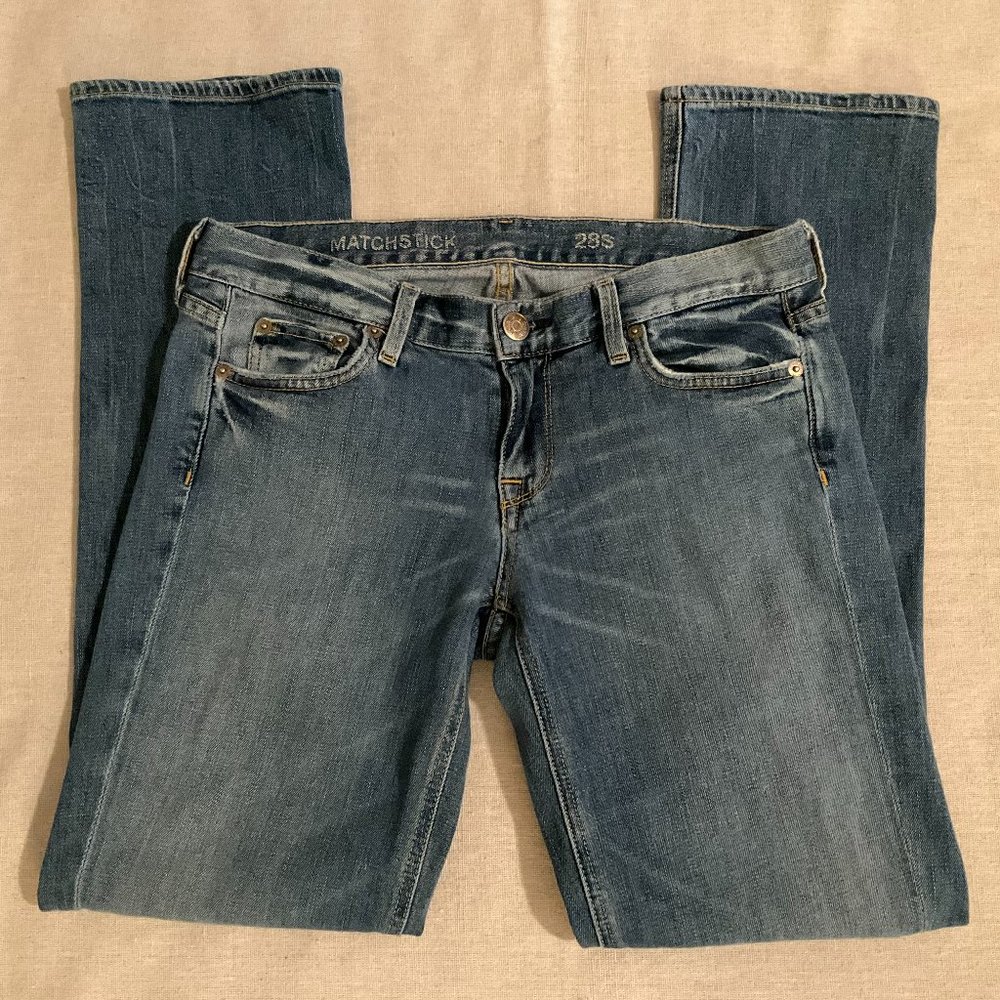 J Crew Women's Matchstick Jeans, Medium Wash, Sz 28S